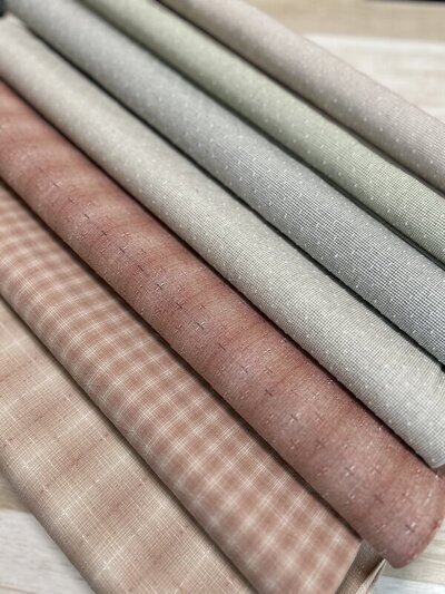 ナチュラルカラーの先染め